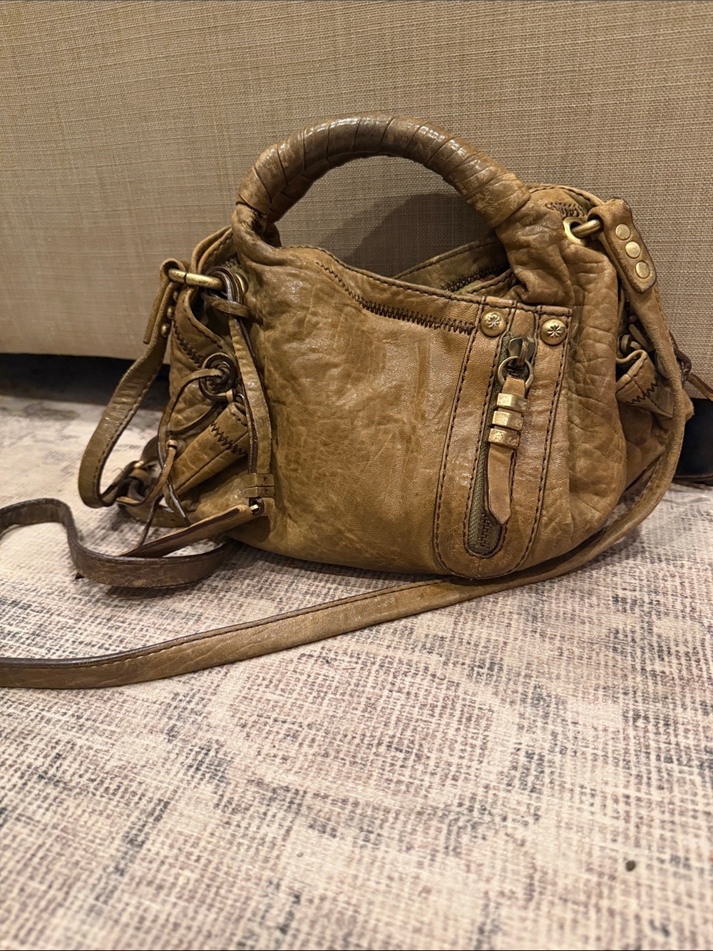 orYANY Leather Hobo Crossbody bohemian leather brown - Picture 6 of 11